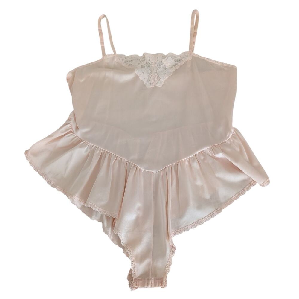 bestform pink vintage teddy romper